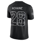 M.Dolphins #28 De¡¯Von Achane Black 2026 Salute to Service Stitched Limited Football jersey Fedasgoge