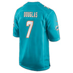 M.Dolphins #7 Caleb Douglas Aqua Fedasgoge Team Game Jersey