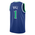 M.Timberwolves #1 LaMelo Ball Blue Icon Edition Swingman Basketball Jersey Fedasgoge