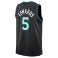 M.Timberwolves #5 Anthony Edwards Black Statement Edition Swingman Basketball Jersey Fedasgoge