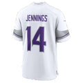 MN.Vikings #14 Jauan Jennings White Alternate Game Football jersey Fedasgoge