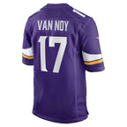 MN.Vikings #17 Kyle Van Noy Purple Team Game Football jersey Fedasgoge