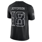 MN.Vikings #18 Justin Jefferson Black 2026 Salute to Service Stitched Limited Football jersey Fedasgoge
