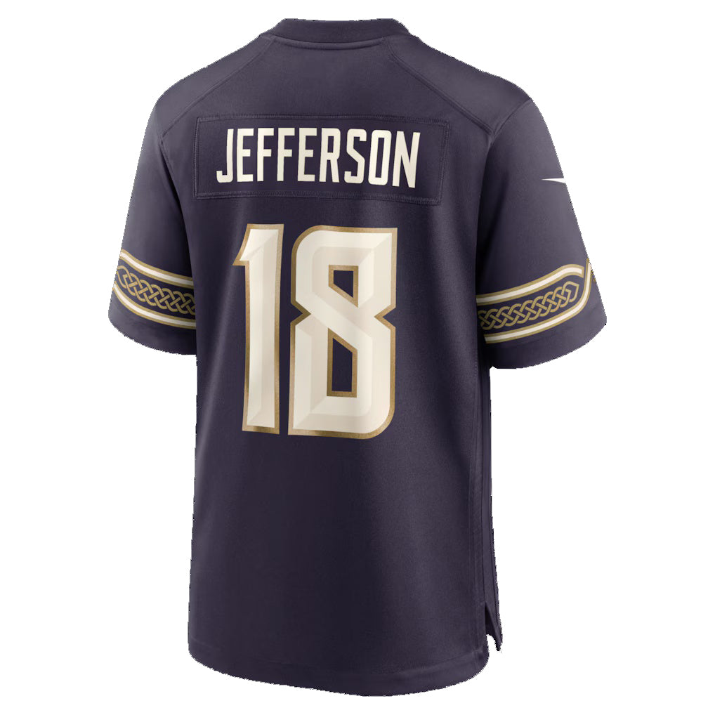 MN.Vikings #18 Justin Jefferson Purple 2026 Rivalries Collection Game Jersey Fedasgoge