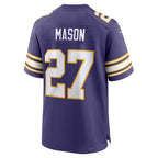 MN.Vikings #27 Jordan Mason Purple Alternate Classic Game Football jersey Fedasgoge