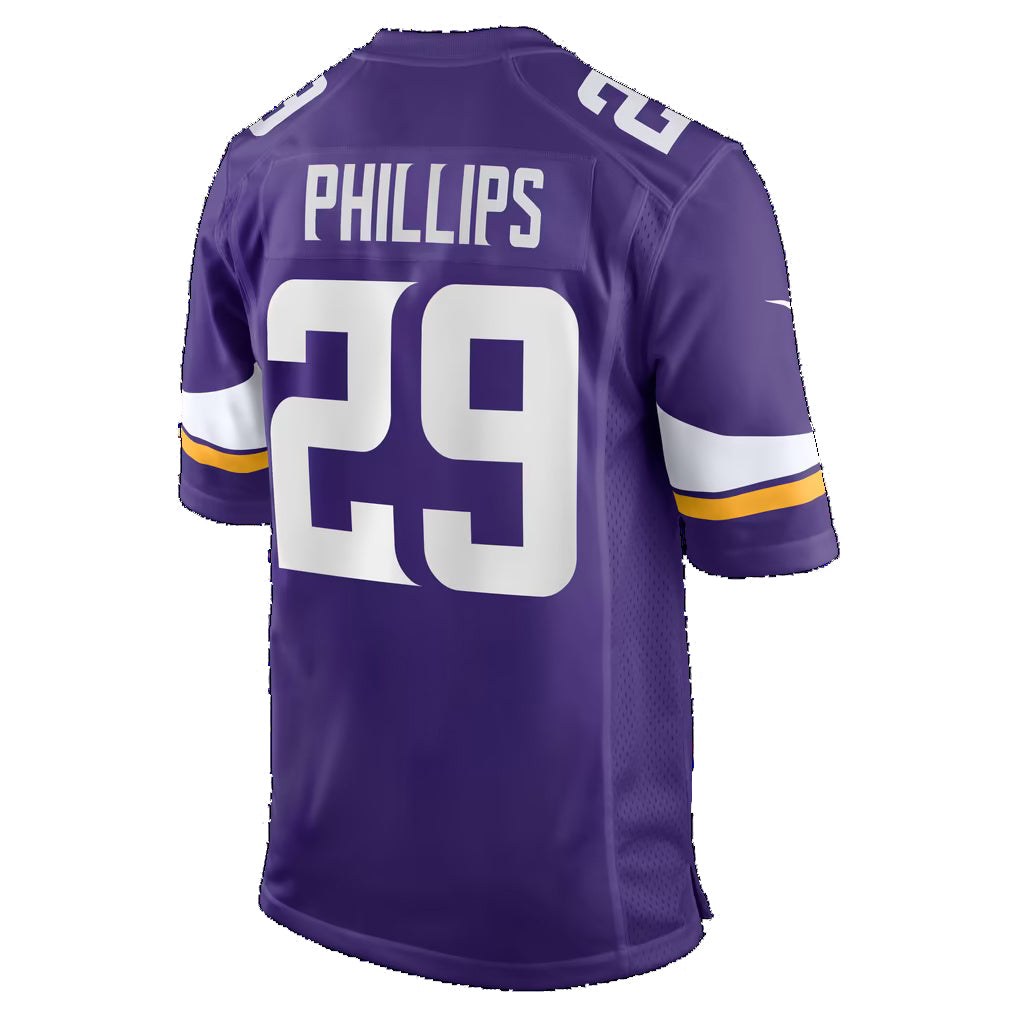 MN.Vikings #29 Jacob Thomas Purple Team Game Football jersey Fedasgoge