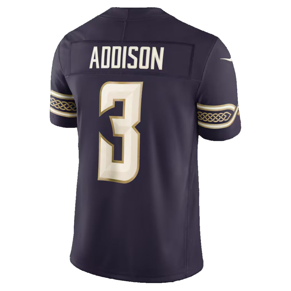 MN.Vikings #3 Jordan Addison Purple 2026 Rivalries Collection Stitched Limited Jersey Fedasgoge