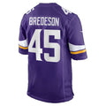 MN.Vikings #45 Max Bredeson Purple Team Game Football jersey Fedasgoge