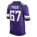 MN.Vikings #67 Josh Priebe Purple Team Game Jersey Fedasgoge