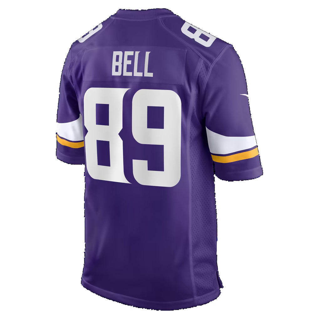 MN.Vikings #89 Dillon Bell Purple Team Game Football jersey Fedasgoge