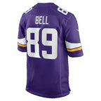 MN.Vikings #89 Dillon Bell Purple Team Game Football jersey Fedasgoge