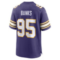 MN.Vikings #95 Caleb Banks Purple Alternate Classic Game Football jersey Fedasgoge