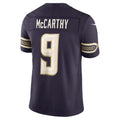 MN.Vikings #9 J.J. McCarthy Purple 2026 Rivalries Collection Stitched Limited Jersey Fedasgoge