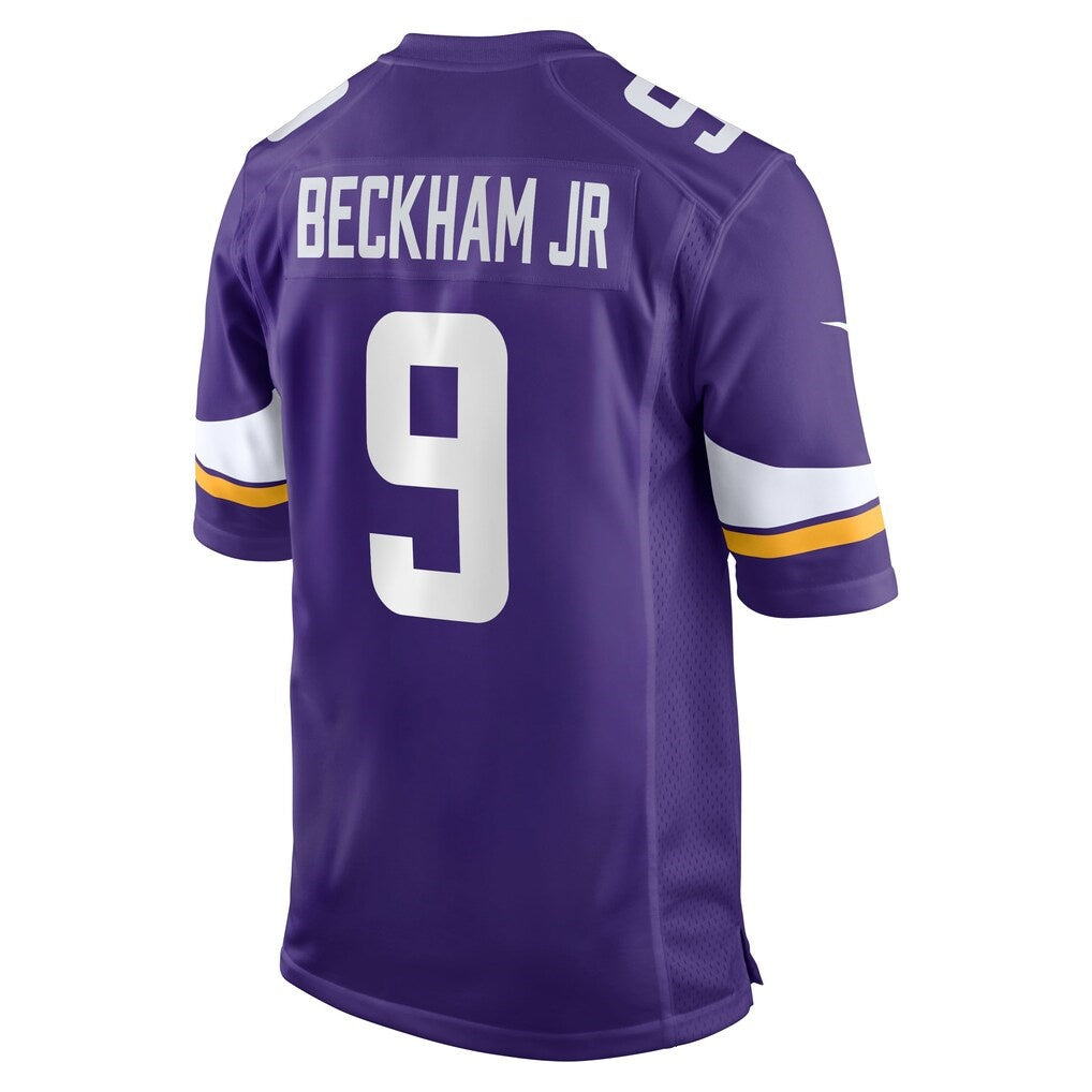 MN.Vikings #9 Odell Beckham Jr. Purple Team Game Jersey Fedasgoge