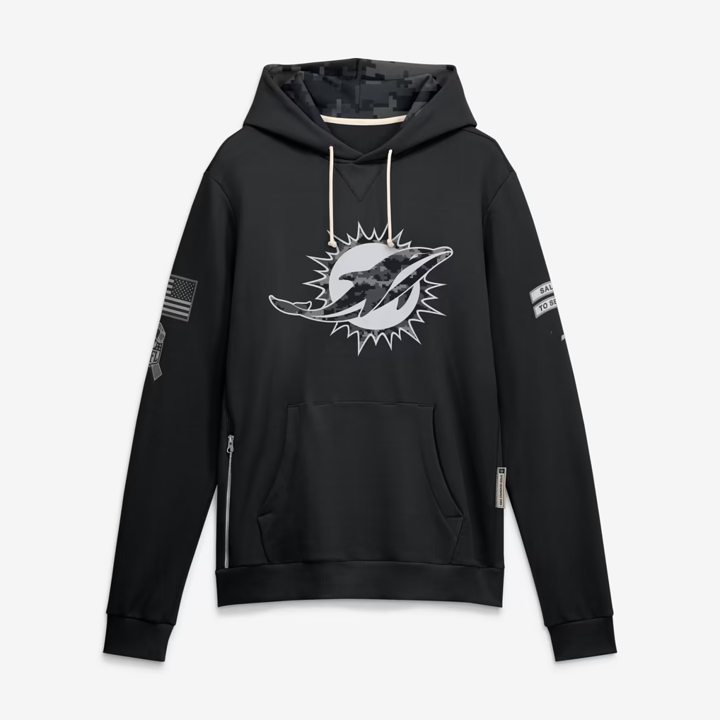 M.Dolphins 2026 Salute To Service Club Pullover Hoodie Cheap sale Birthday and Christmas gifts Stitched American Football jersey Fedasgoge