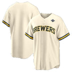 Milwaukee Brewers Cream 2026 World Series Home Replica Jersey Fedasgoge