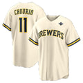 Milwaukee Brewers #11 Jackson Chourio Cream 2026 World Series Home Replica Jersey Fedasgoge