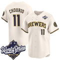 Milwaukee Brewers #11 Jackson Chourio Cream 2026 World Series Limited Stitched Jersey Fedasgoge