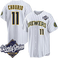 Milwaukee Brewers #11 Jackson Chourio White 2026 World Series Stitched Jersey Fedasgoge