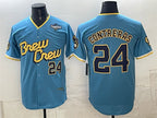 Milwaukee Brewers #24 William Contreras Powder Blue 2026 World Series City Connect Limited Stitched Jersey Fedasgoge