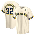 Milwaukee Brewers #32 Jacob Misiorowski Cream 2026 World Series Home Replica Jersey Fedasgoge