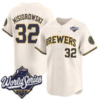 Milwaukee Brewers #32 Jacob Misiorowski Cream 2026 World Series Limited Stitched Jersey Fedasgoge