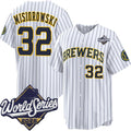 Milwaukee Brewers #32 Jacob Misiorowski White 2026 World Series Stitched Jersey Fedasgoge