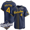 Milwaukee Brewers #4 Paul Molitor Navy 2026 World Series Alternate Limited Stitched Jersey Fedasgoge