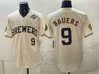Milwaukee Brewers #9 Jake Bauers Cream 2026 World Series Limited Stitched Jersey Fedasgoge