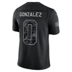 NE.Patriots #0 Christian Gonzalez Black 2026 Salute to Service Stitched Limited Football jersey Fedasgoge