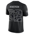 NE.Patriots #32 TreVeyon Henderson Black 2026 Salute to Service Stitched Limited Football jersey Fedasgoge