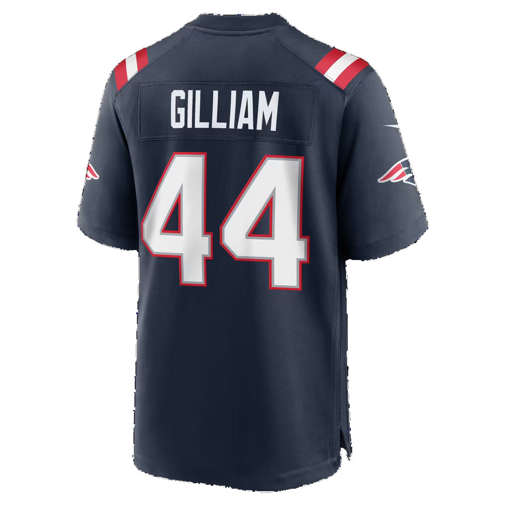 NE.Patriots #44 Reggie Gilliam Navy Team Game Football jersey Fedasgoge