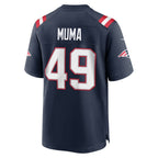 NE.Patriots #49 Chad Muma Navy Team Game Jersey Fedasgoge