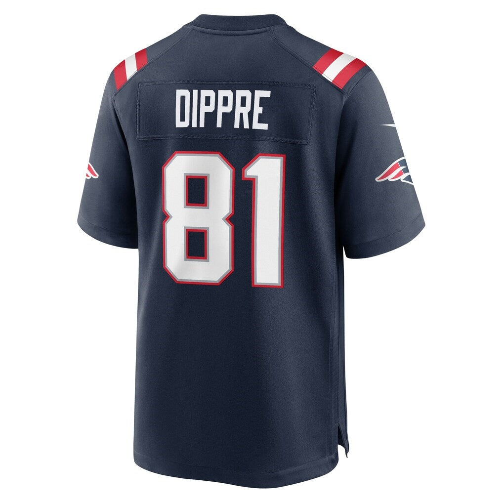 NE.Patriots #81 CJ Dippre Navy Team Game Jersey Fedasgoge