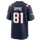 NE.Patriots #81 CJ Dippre Navy Team Game Jersey Fedasgoge