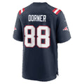 NE.Patriots #88 Cameron Dorner Navy Team Game Football jersey Fedasgoge