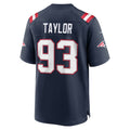 NE.Patriots #93 Leonard Taylor Navy Team Game Jersey Fedasgoge