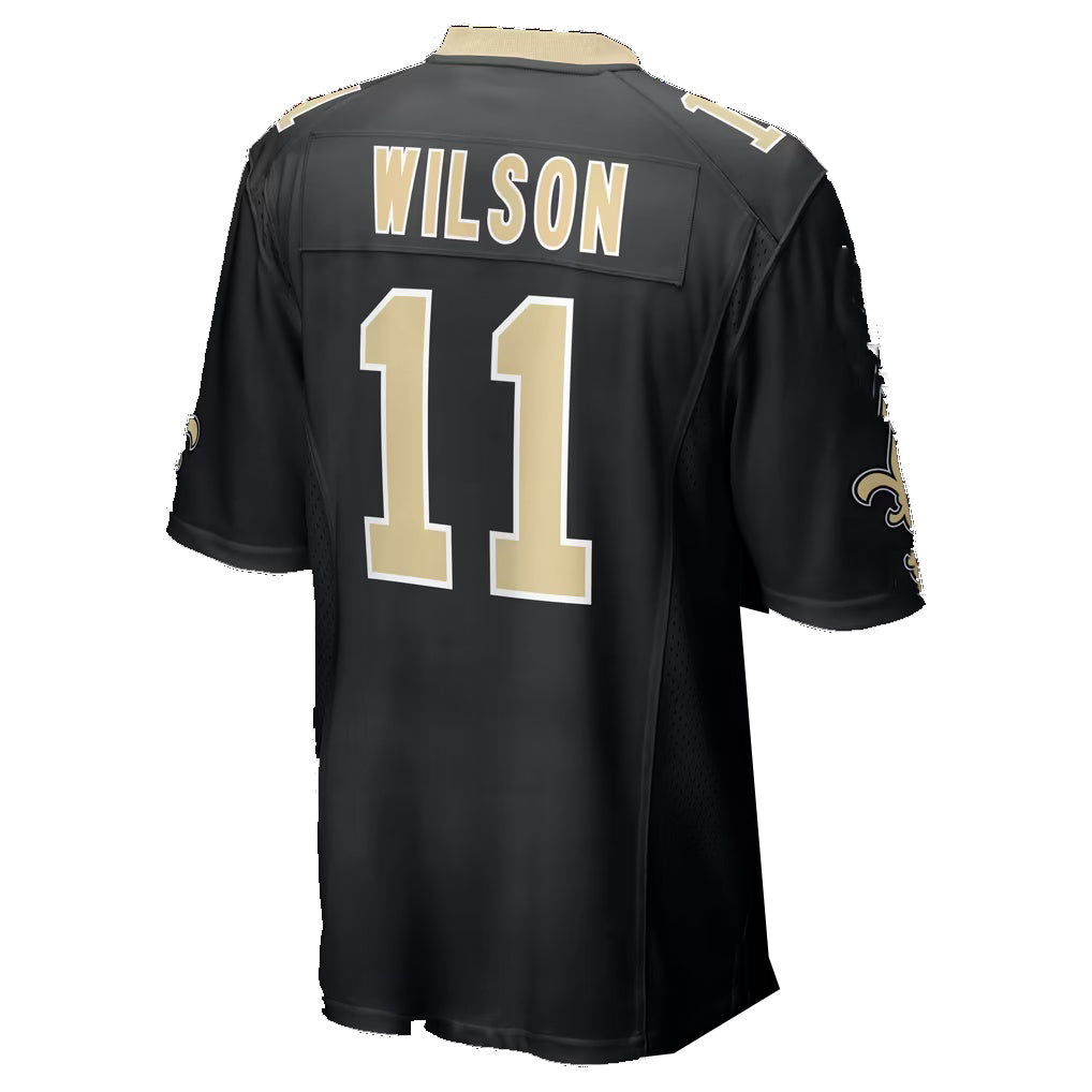 NO.Saints #11 Zach Wilson Black Team Game Football jersey Fedasgoge