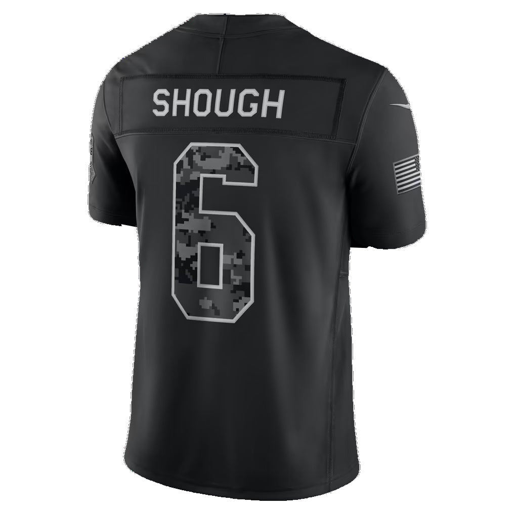 NO.Saints #6 Tyler Shough Black 2026 Salute to Service Stitched Limited Football jersey Fedasgoge