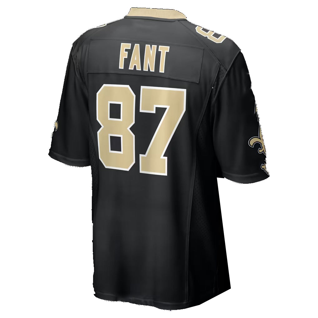 NO.Saints #87 Noah Fant Black Team Game Football jersey Fedasgoge