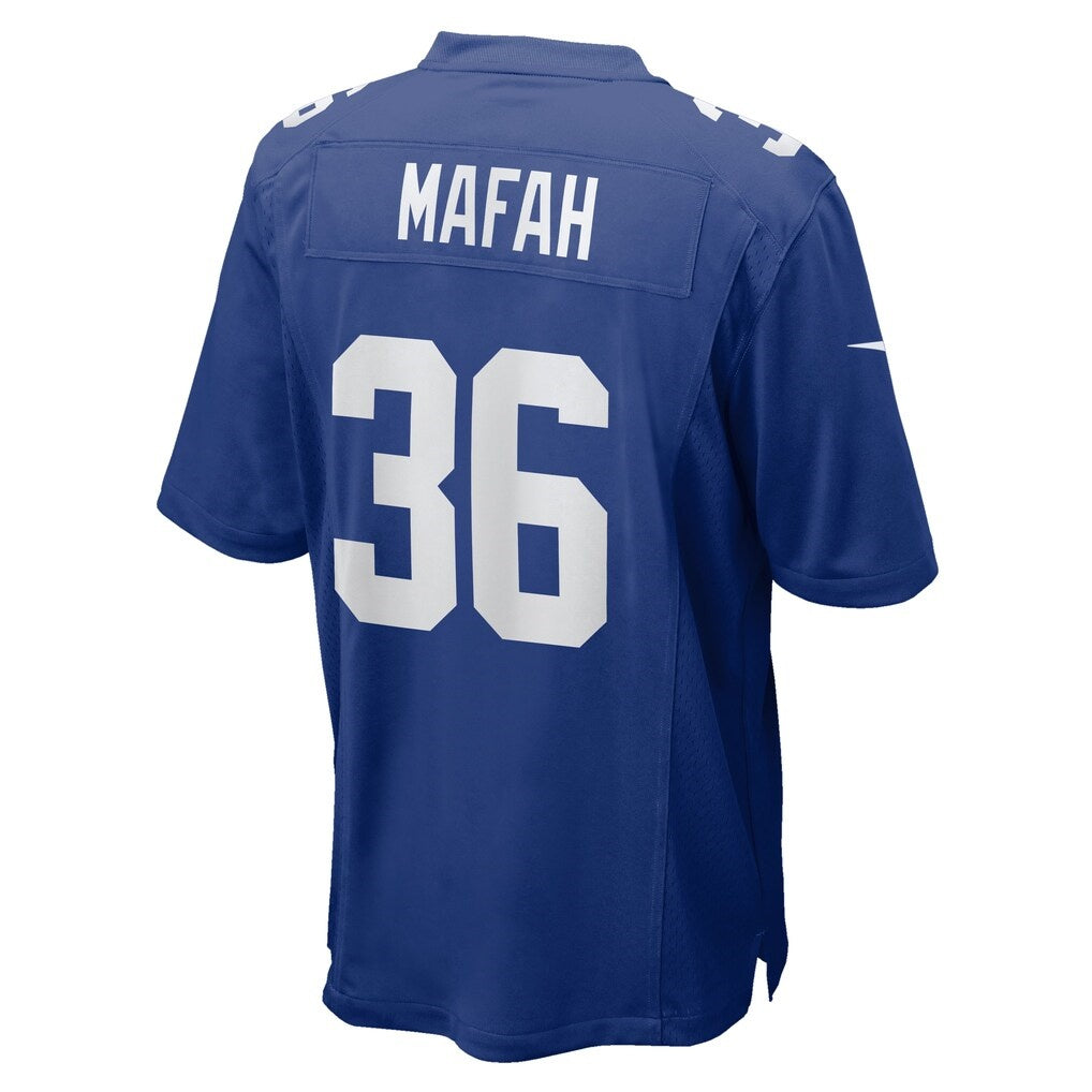 NY.Giants #36 Phil Mafah Royal Team Game Jersey Fedasgoge