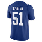 NY.Giants #51 Abdul Carter Royal Fedasgoge Team Vapor F.U.S.E. Stitched Limited Jersey