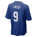 NY.Giants #9 Isaiah Likely Royal Team Game Football jersey Fedasgoge
