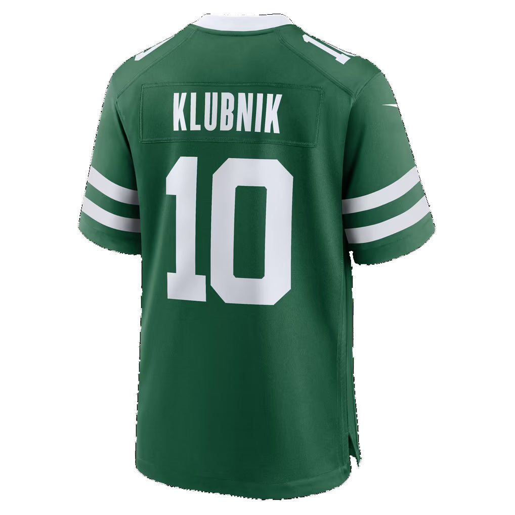 NY.Jets #10 Cade Klubnik Legacy Green Team Game Football jersey Fedasgoge