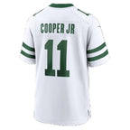 NY.Jets #11 Omar Cooper Jr. Legacy White Game Football jersey Fedasgoge