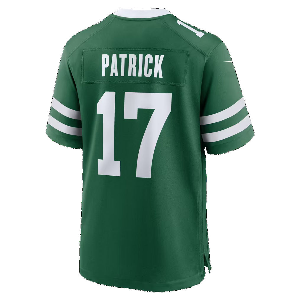 NY.Jets #17 Tim Patrick Legacy Green Team Game Football jersey Fedasgoge