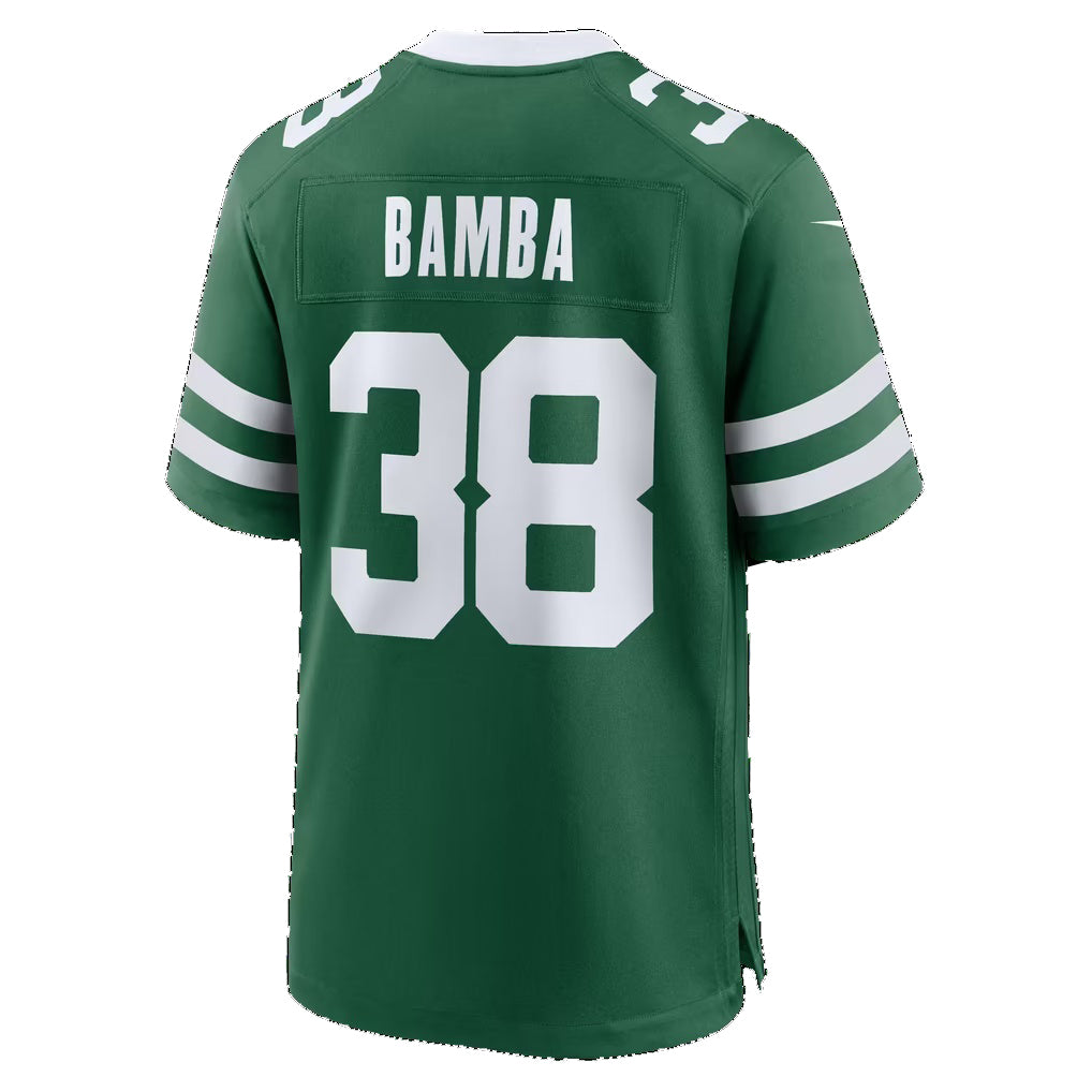 NY.Jets #38 Mory Bamba Legacy Green Fedasgoge Team Game Jersey