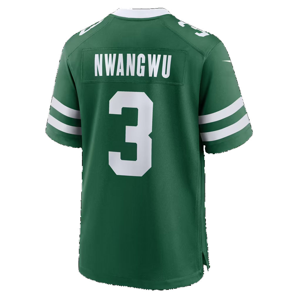 NY.Jets #3 Kene Nwangwu Legacy Green Team Game Football jersey Fedasgoge