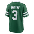 NY.Jets #3 Kene Nwangwu Legacy Green Team Game Football jersey Fedasgoge