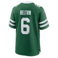 NY.Jets #6 Dane Belton Legacy Green Team Game Football jersey Fedasgoge